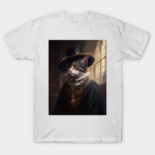 Victorian cat portrait 2 T-Shirt